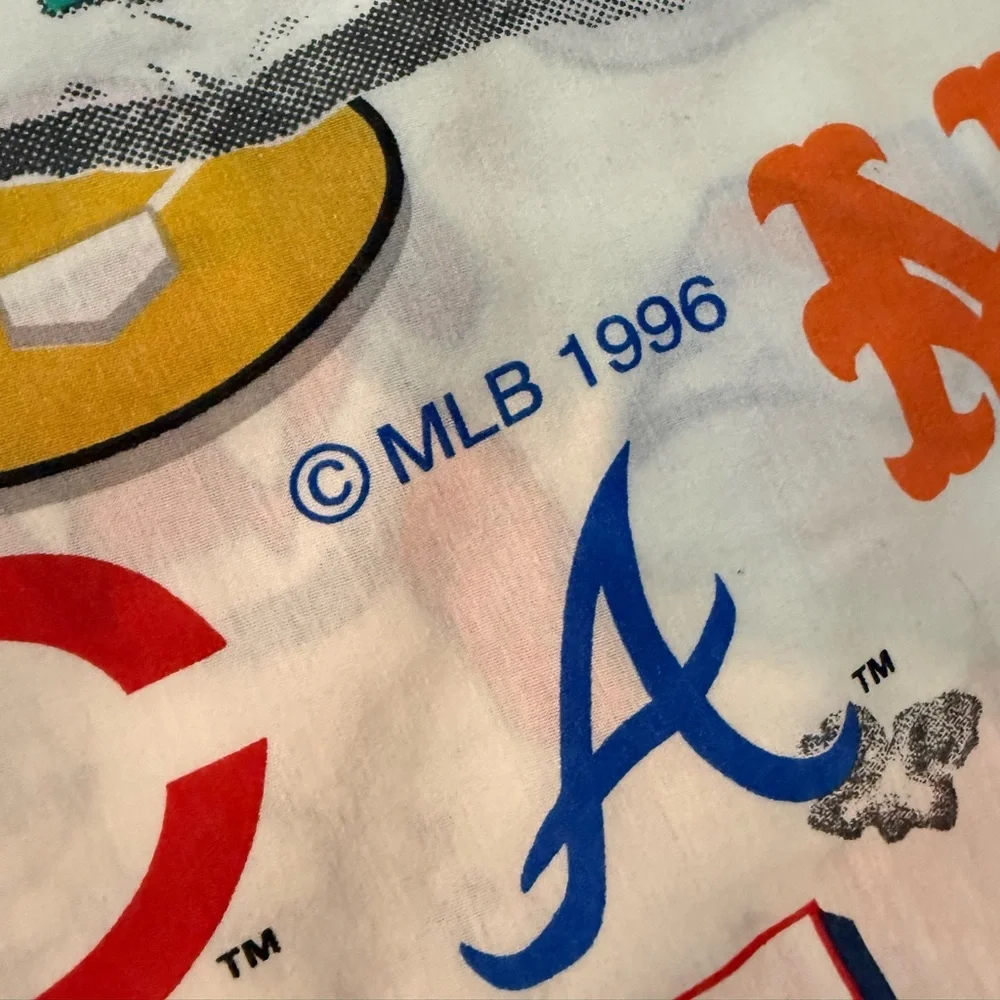 MLB Vintage 1996 “Take Me Out to‎ the Ball Game” Twin Flat Sheet ⚾️🛏️